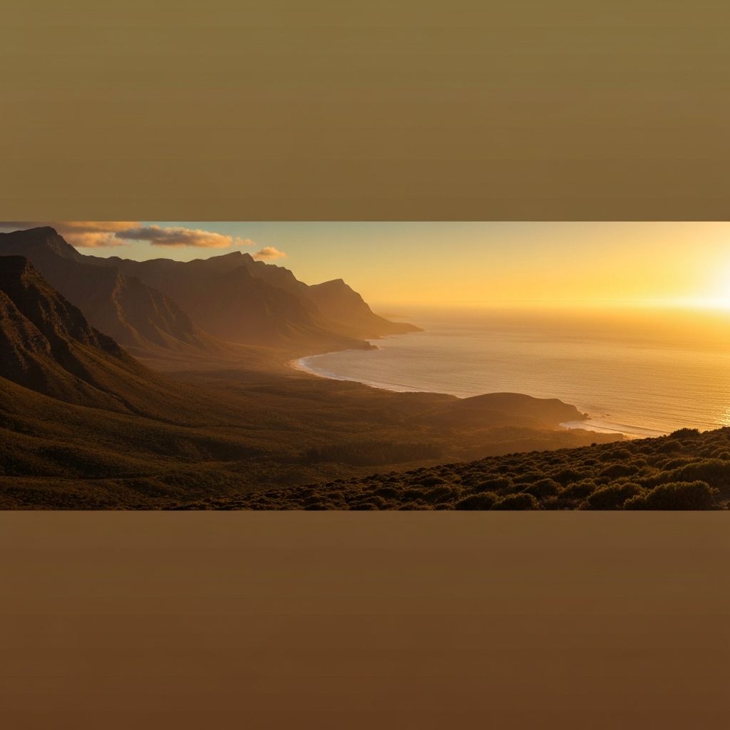 Golden hour landscape